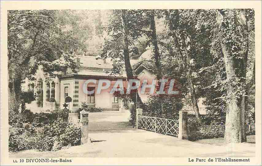 CPA Divonne les Bains Le Parc de l'Etablissement 