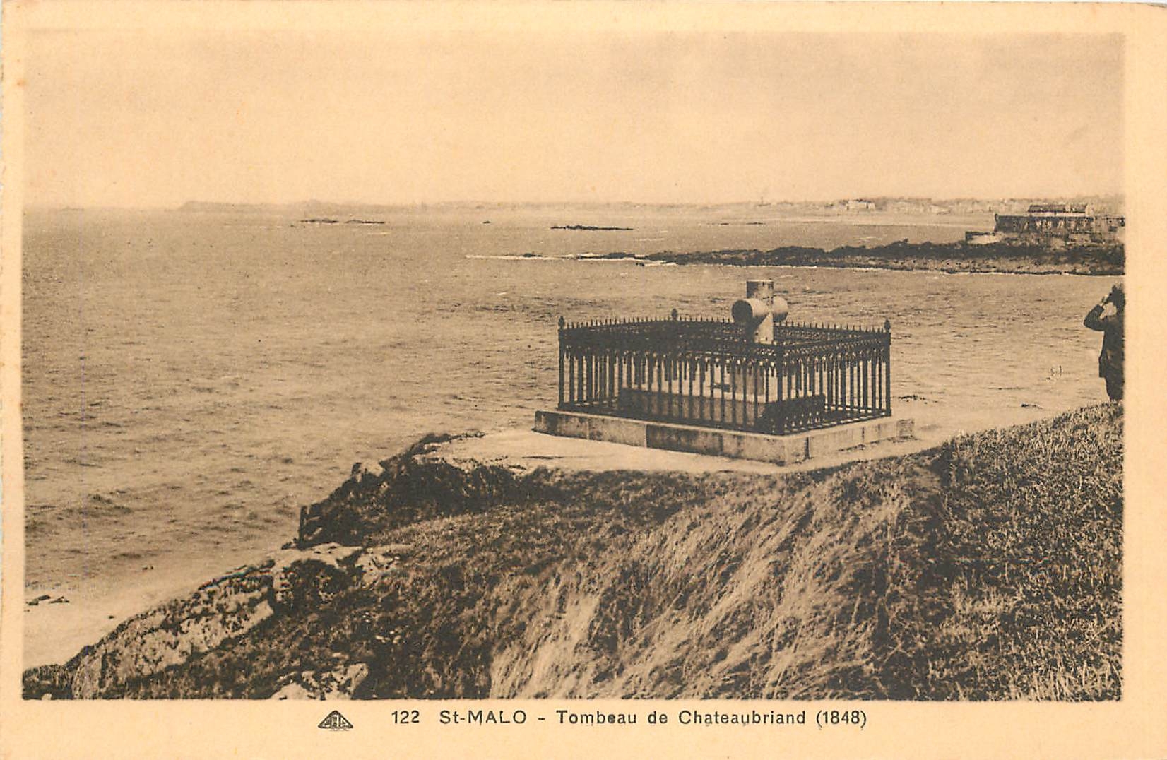 St-Malo - Tombeau de Chateaubriand (1848) — éditeur CPA