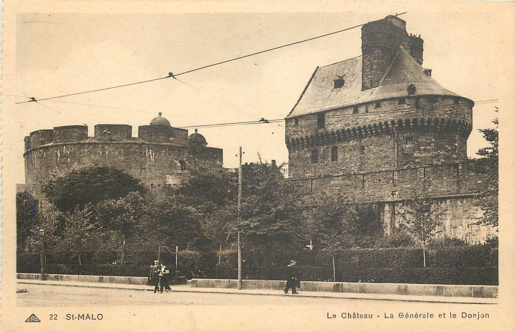 CPA St Malo Le Chateau La Generale et le Donjon 