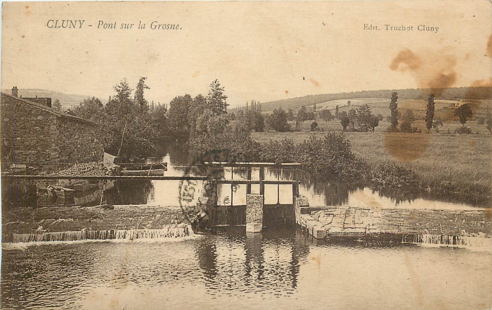 CPA Cluny Pont sur la Grosne 