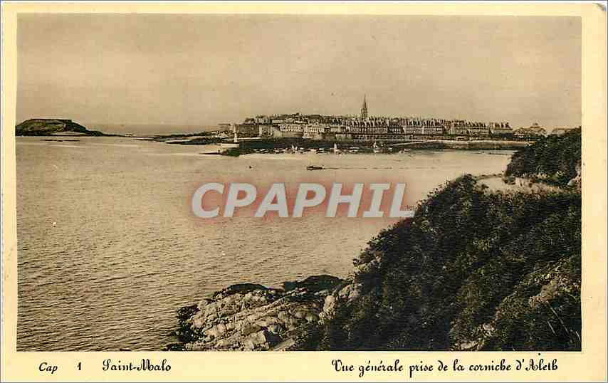 Cap Saint-Albano — Vue générale prise de la corniche d'Ablet — CPAPHIL