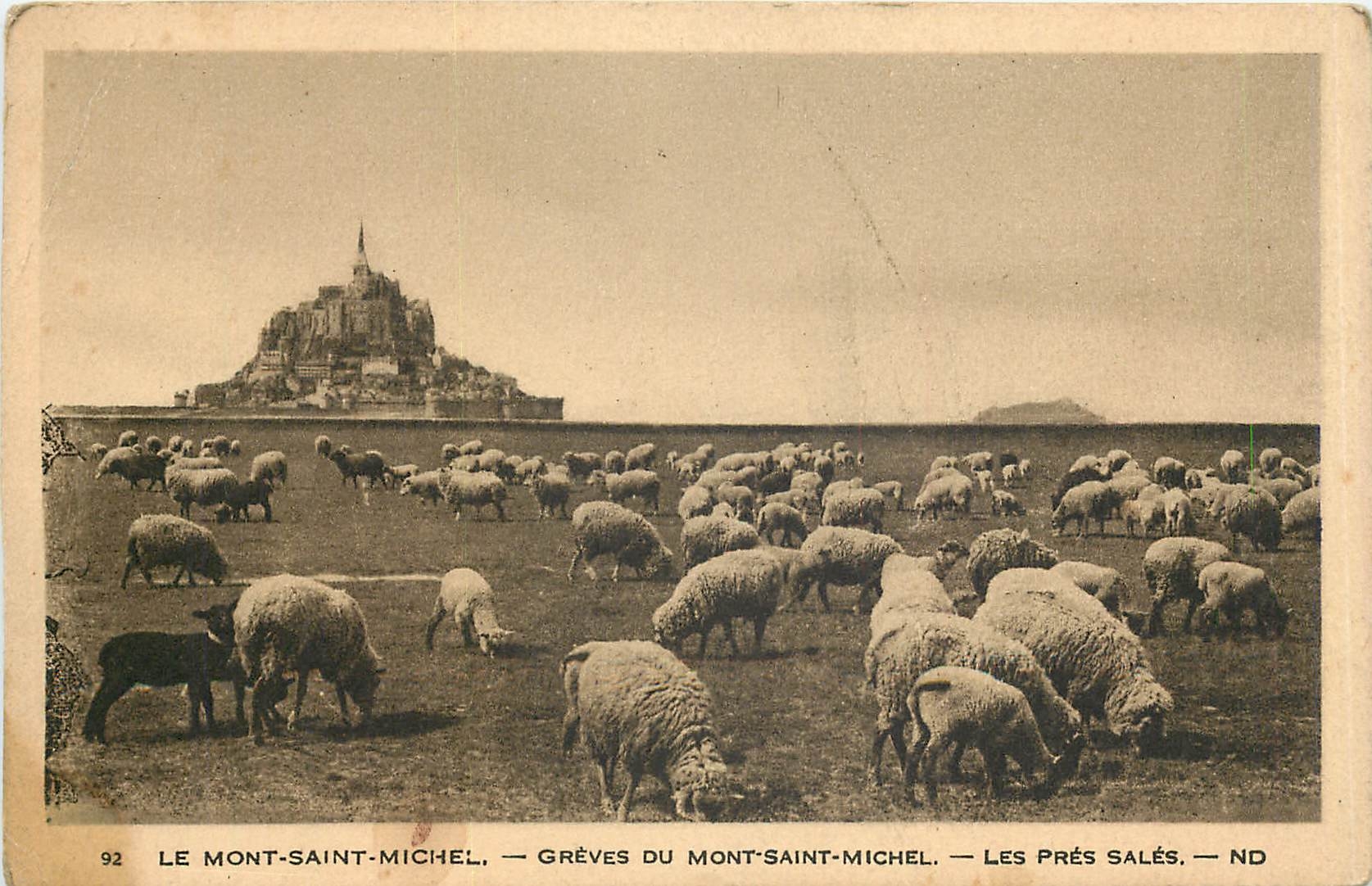 Le Mont-Saint-Michel — Grèves du Mont-Saint-Michel — Les Prés Salés — ND
