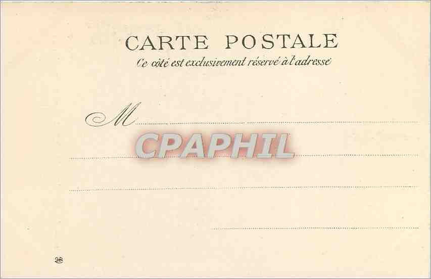 CPA Le Mont Saint Michel Facade de l'Eglise et Plate forme du Saut Gaultier  — Verso