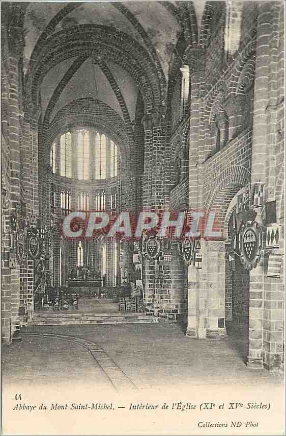 Abbaye du Mont Saint-Michel — Intérieur de l'Église (XIe et XVe Siècles) — Collections ND Phot, n°44