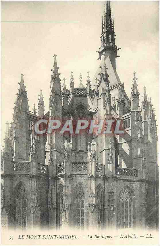 CPA Le Mont Saint Michel La Basilique l'Abside 