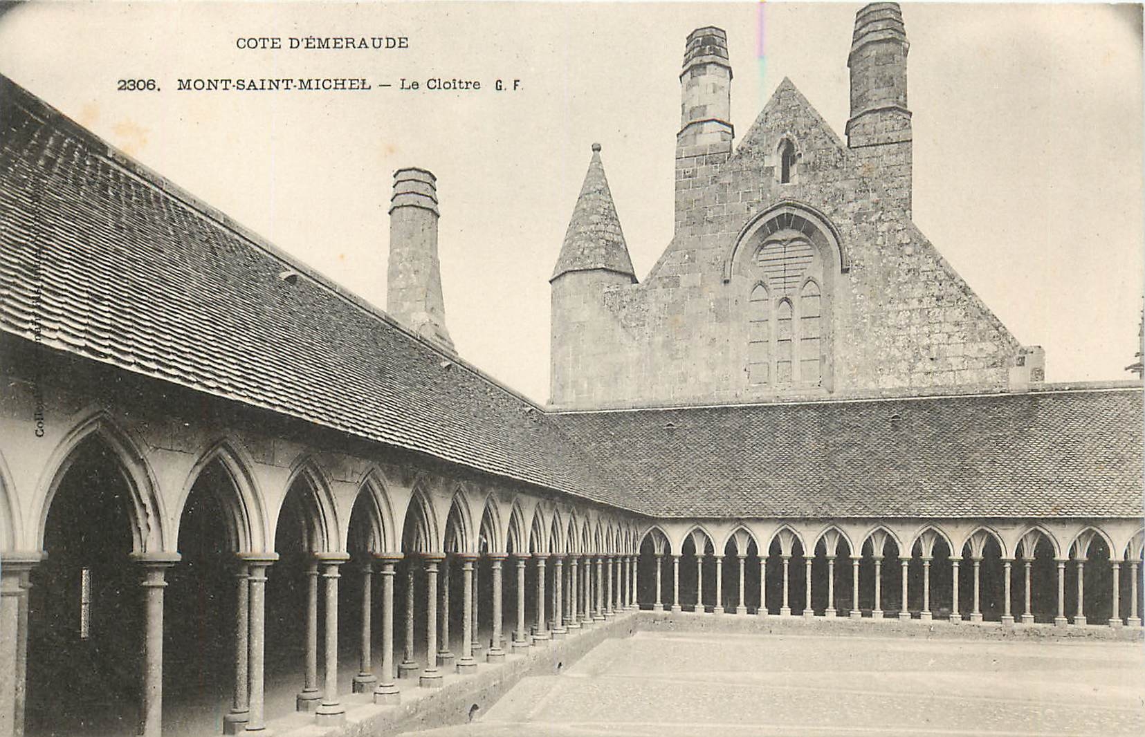 CPA Cote d'Emeraude Mont Saint Michel Le Cloitre 