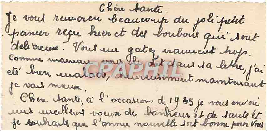CPA Bonne Annee  — Rückseite
