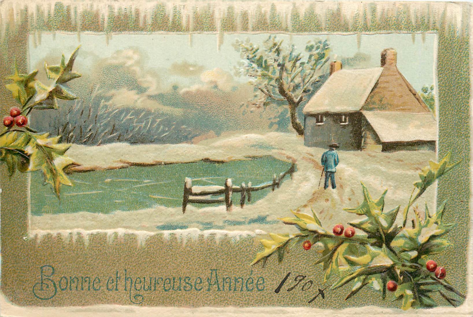 CPA Bonne et Heureuse Annee 