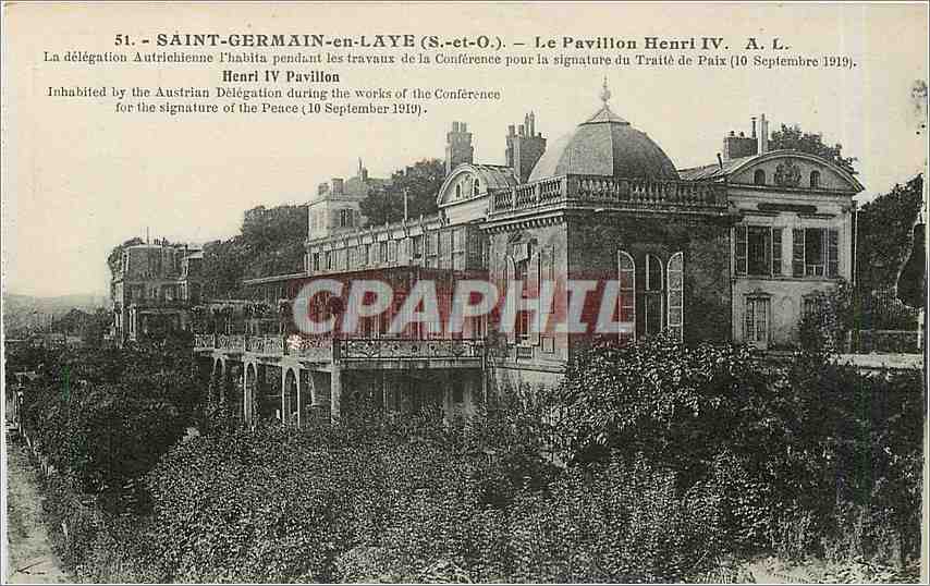 CPA Saint Germain en Laye S et O Le Pavillon Henri IV 