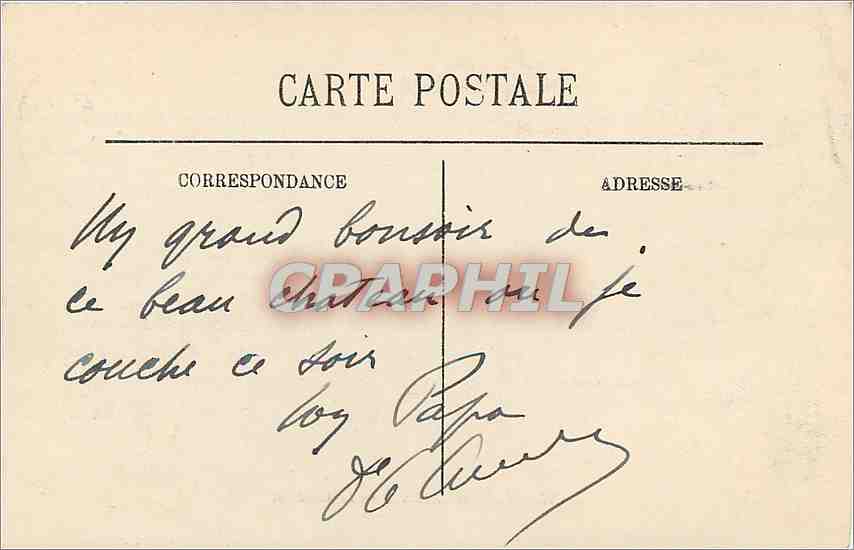 CPA Champs sur Marne Le Chateau  — Back
