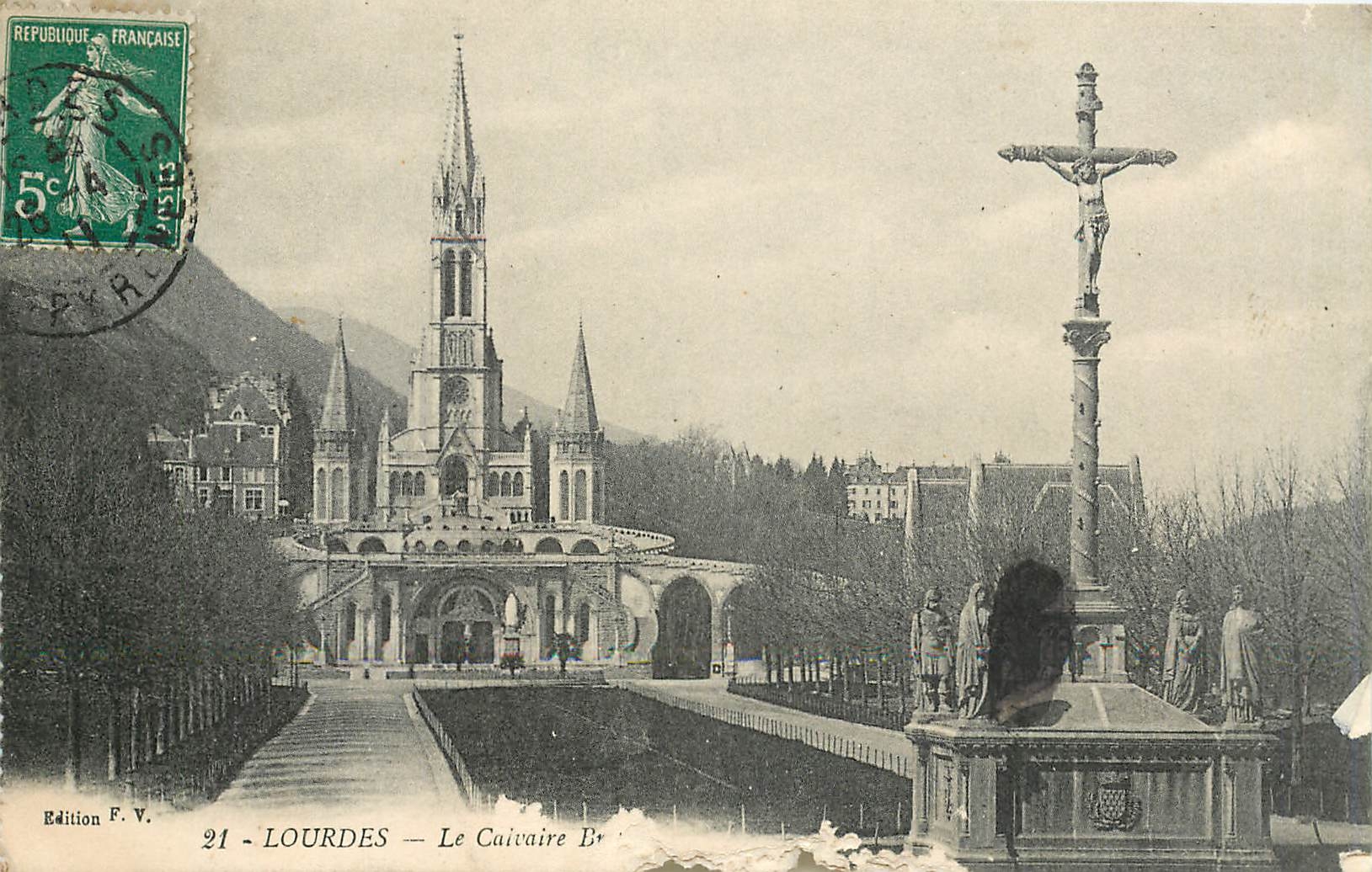 CPA Lourdes Le Calvaire 