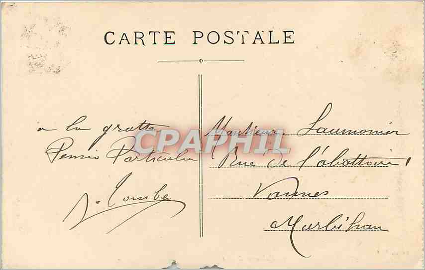 CPA Lourdes Le Calvaire  — Rückseite