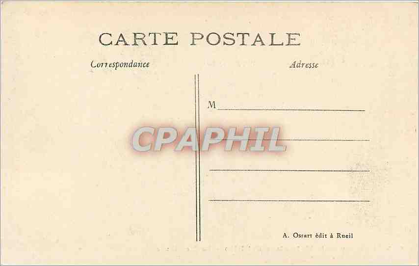 CPA Chateau de la Malmaiser Rueil Le Vestibule  — Rückseite