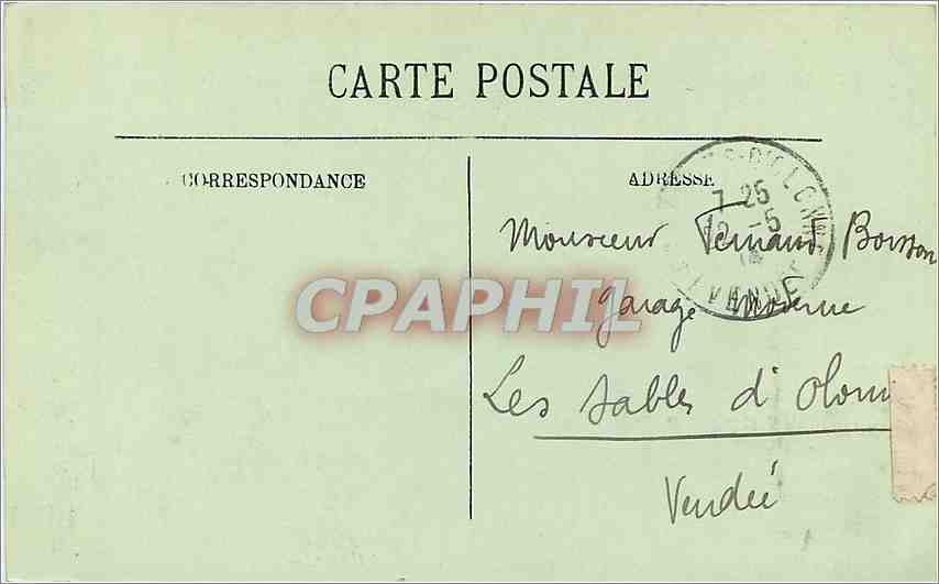 CPA Lourdes Le Funiculaire du Pic du Jer Le Grand Viaduc  — Verso