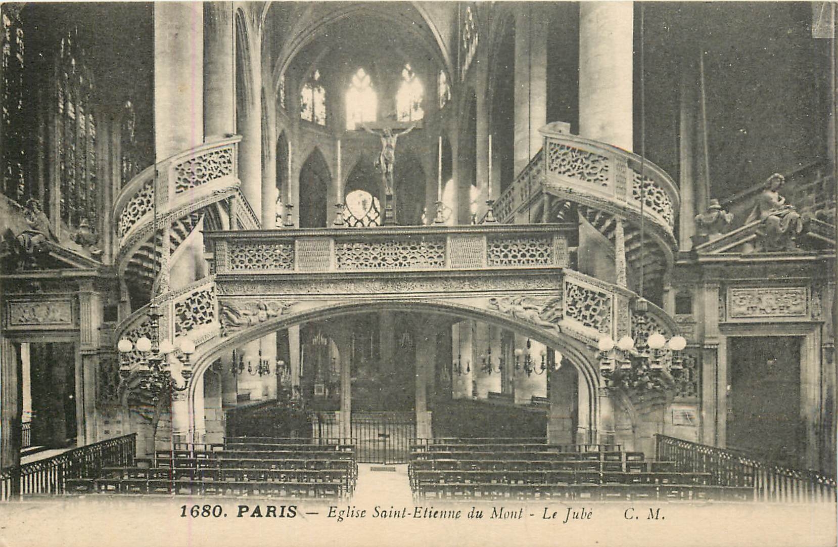 CPA Paris Eglise Saint Etienne du Mont Le Jube 