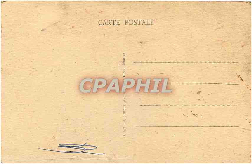 CPA Saint Guenole Penmarch Finistere Calvaire de la Joie  — Rückseite