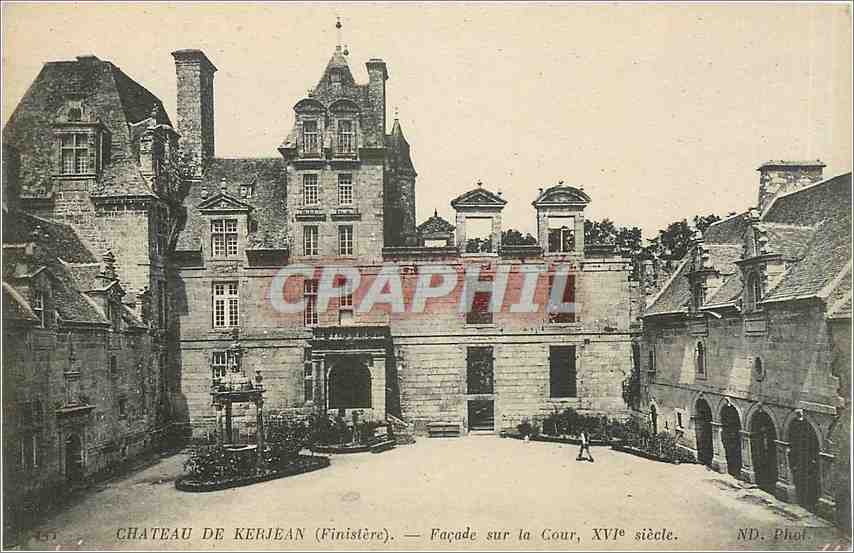 CPA Chateau de Kerjean Finistere Facade sur la Cour 