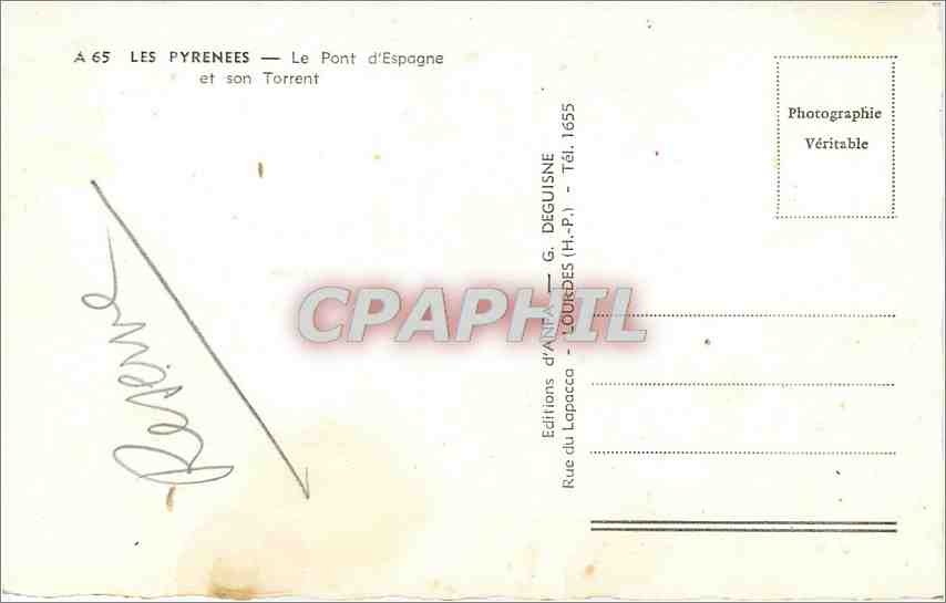 Les Pyrénées — Le Pont d’Espagne et son Torrent — Éditions d’Anfa — Back