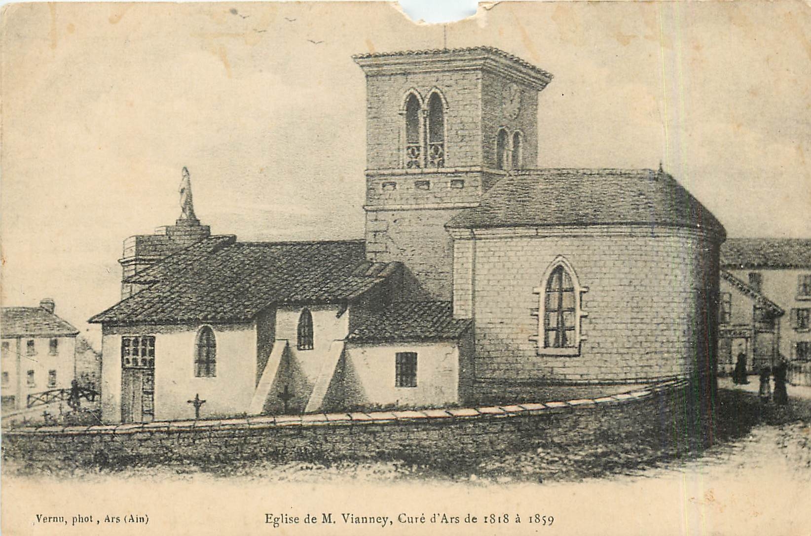 CPA Eglise de M Vianney Cure d'Ars de 1818 a 1859 