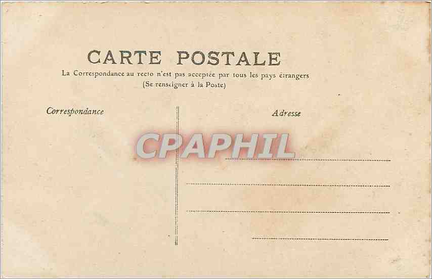 CPA Environs de Vichy Cusset Chateau de Bourbe Busset et la Chapelle  — Rückseite