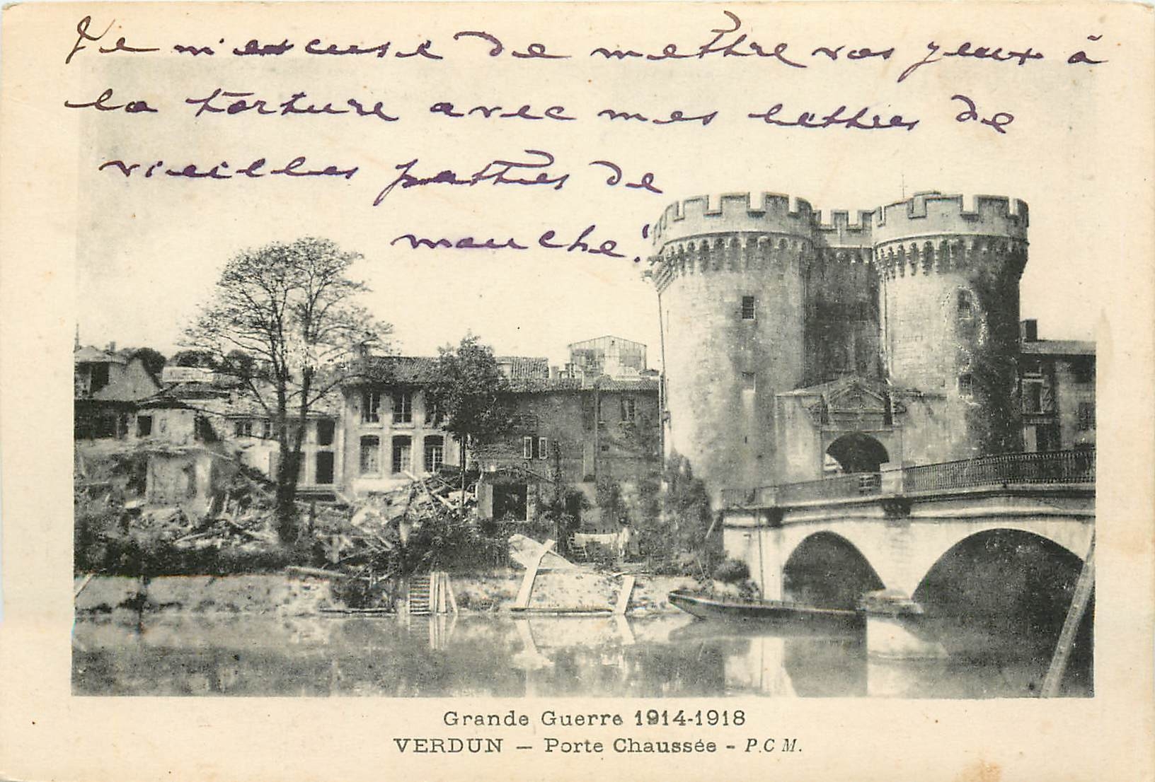 CPA Grande Guerre 1914 1918 Verdun Porte Chaussee 