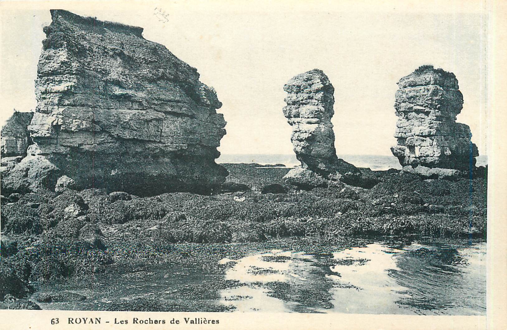 CPA Royan Les Rochers de Vallieres 