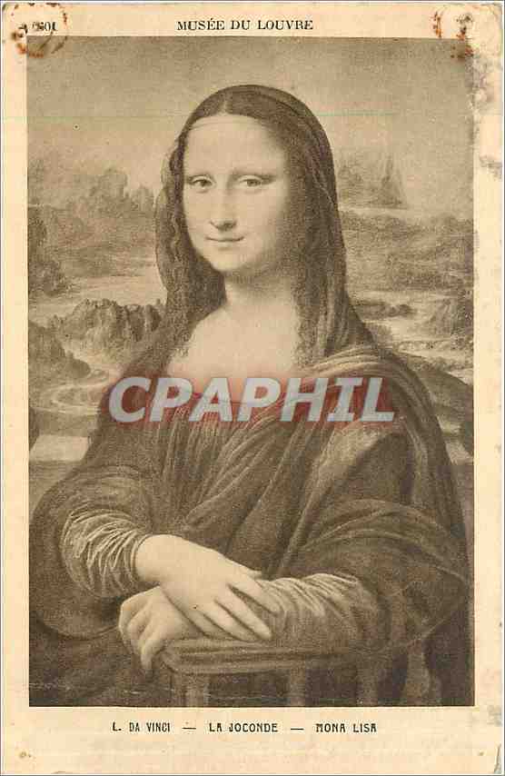 Mona Lisa — Musée du Louvre — Braun & Cie, Imp.-Édit. Paris