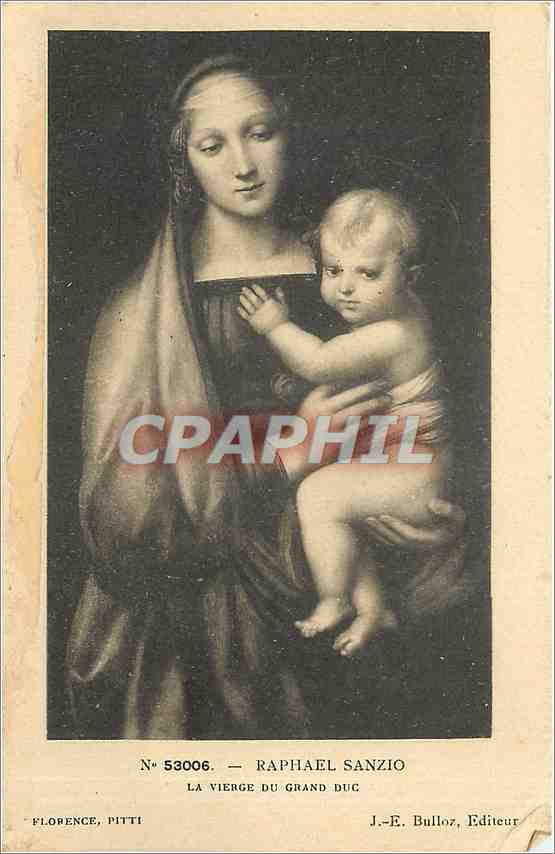 CPA Raphael Sanzio La Vierge du Grand Duc 