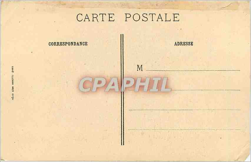 CPA Raphael Sanzio La Vierge du Grand Duc  — Rückseite