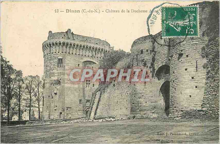 Dinan (C.-du-N.) — Château de la Duchesse Anne — Éditeur J. Passemard, Dinan