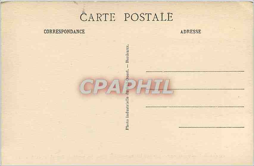 CPA Compagnie Algerienne Argence de Bordeaux Une des Salles de Coffres en location  — Verso