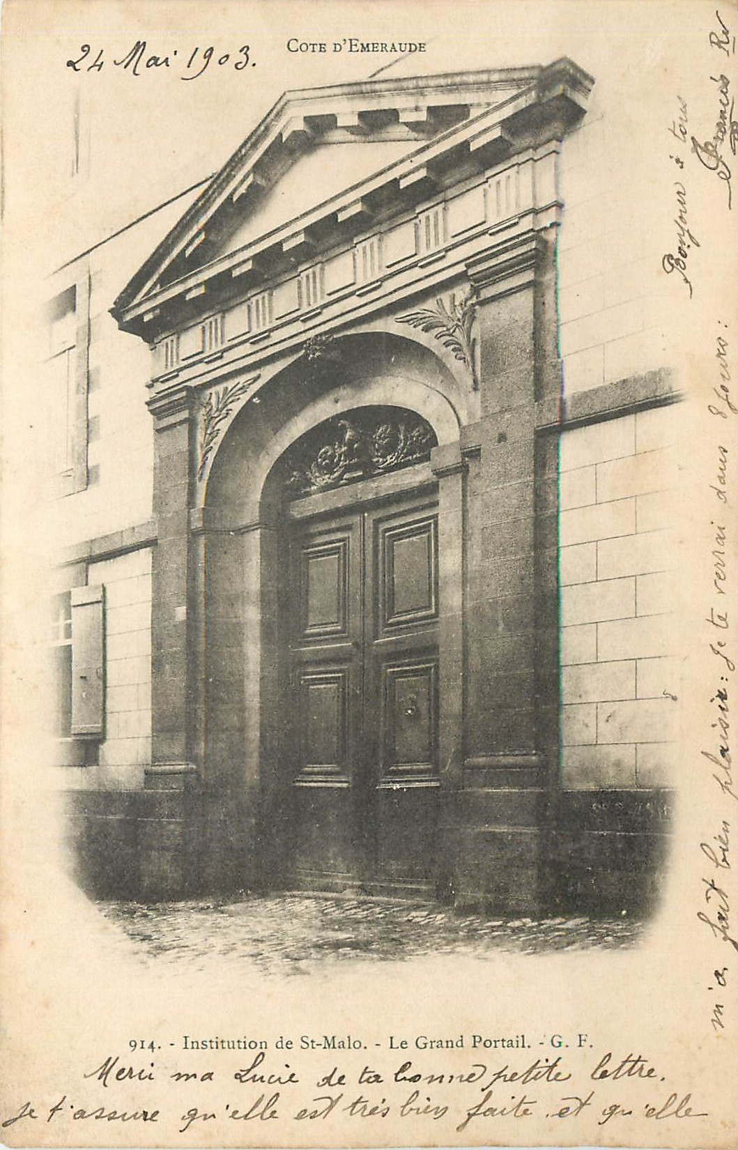 Istituzione di Saint-Malo — Il Grande Portale — G. F. — n° 914