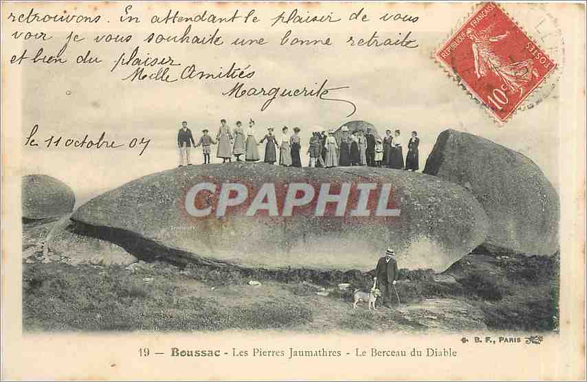 Boussac - Les Pierres Jaumathres - Le Berceau du Diable — B.R. PARIS n°19