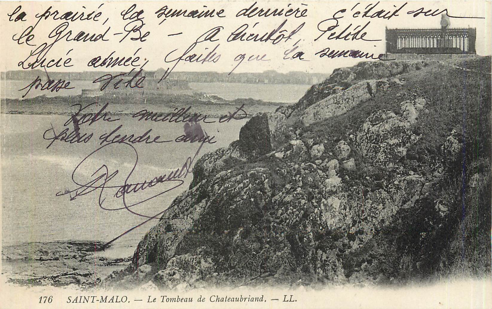 Saint-Malo — Le Tombeau de Chateaubriand — LL. — N° 176
