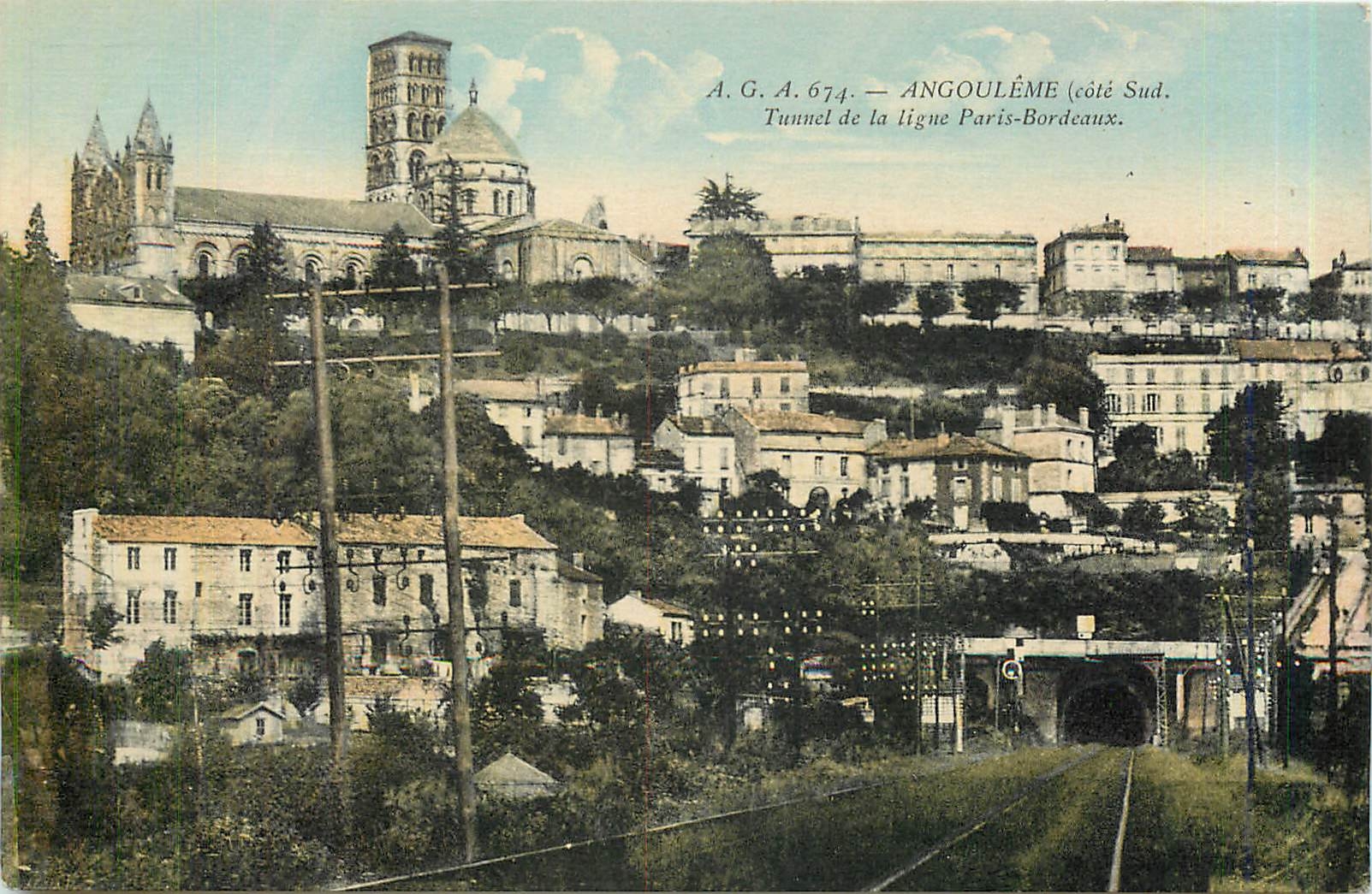 Angoulême (Südseite) — Tunnel der Linie Paris-Bordeaux — A.G.A. 674