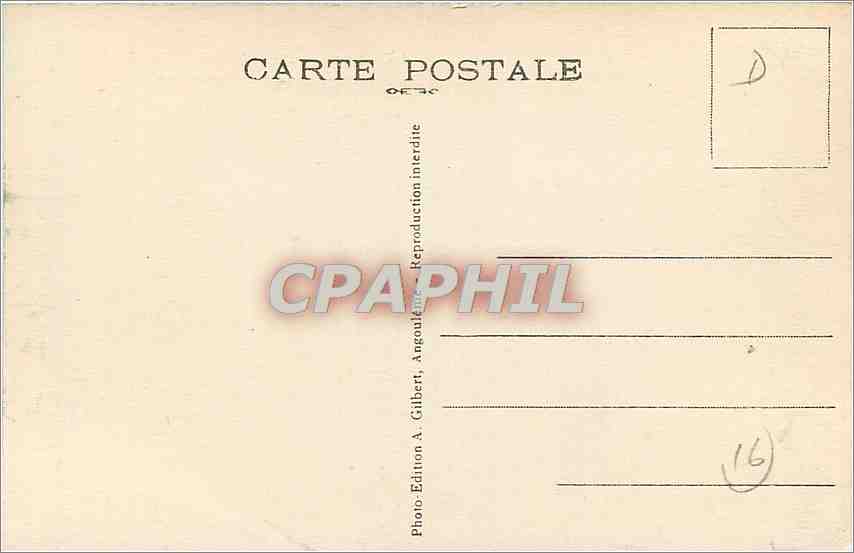 Angoulême (Südseite) — Tunnel der Linie Paris-Bordeaux — A.G.A. 674 — Rückseite