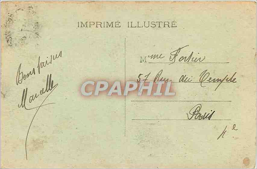 CPA Dieppe Regina Palace Hotel et le Vieux Chateau  — Verso