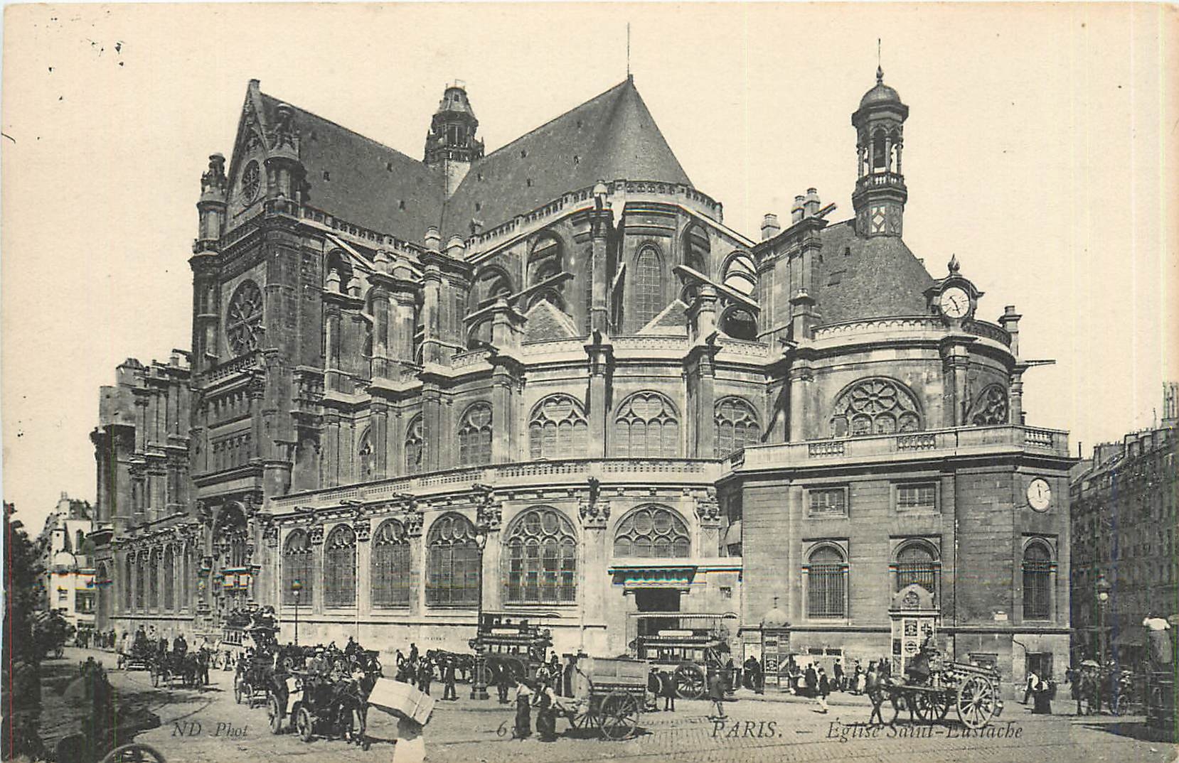 CPA Paris Eglise Sainte Eustache 
