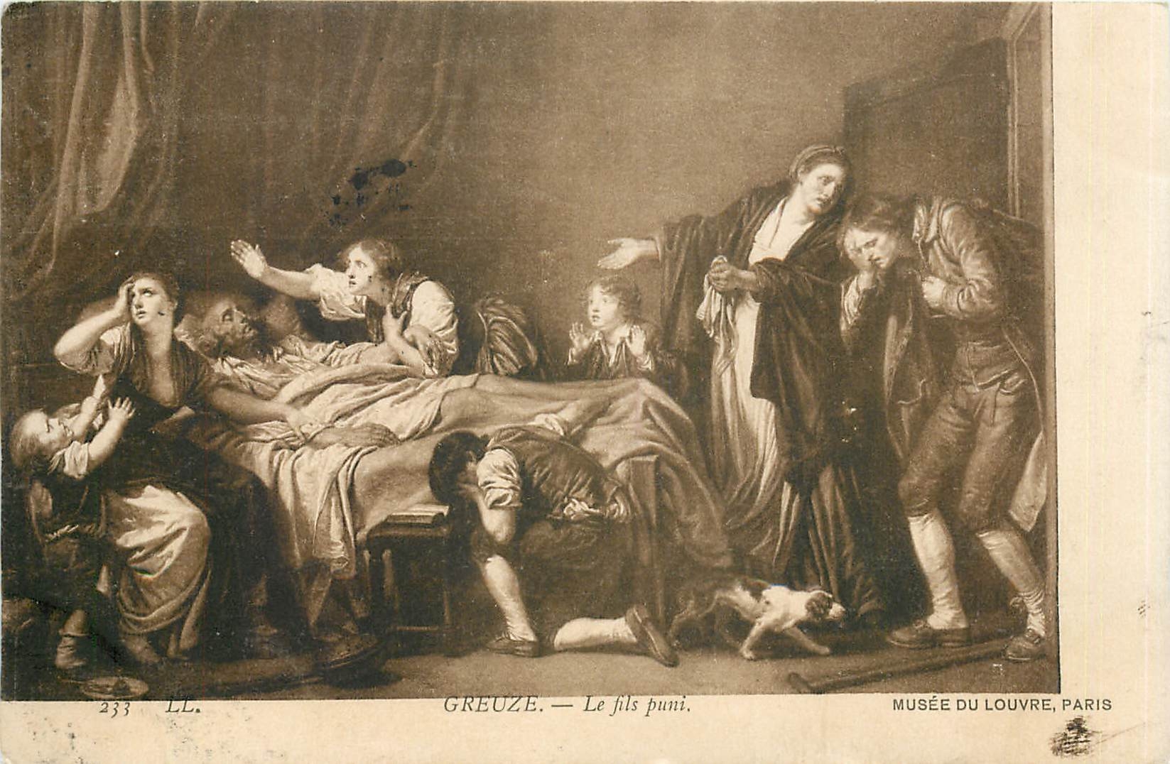 CPA Greuze Le fils pani Paris Musee du Louvre