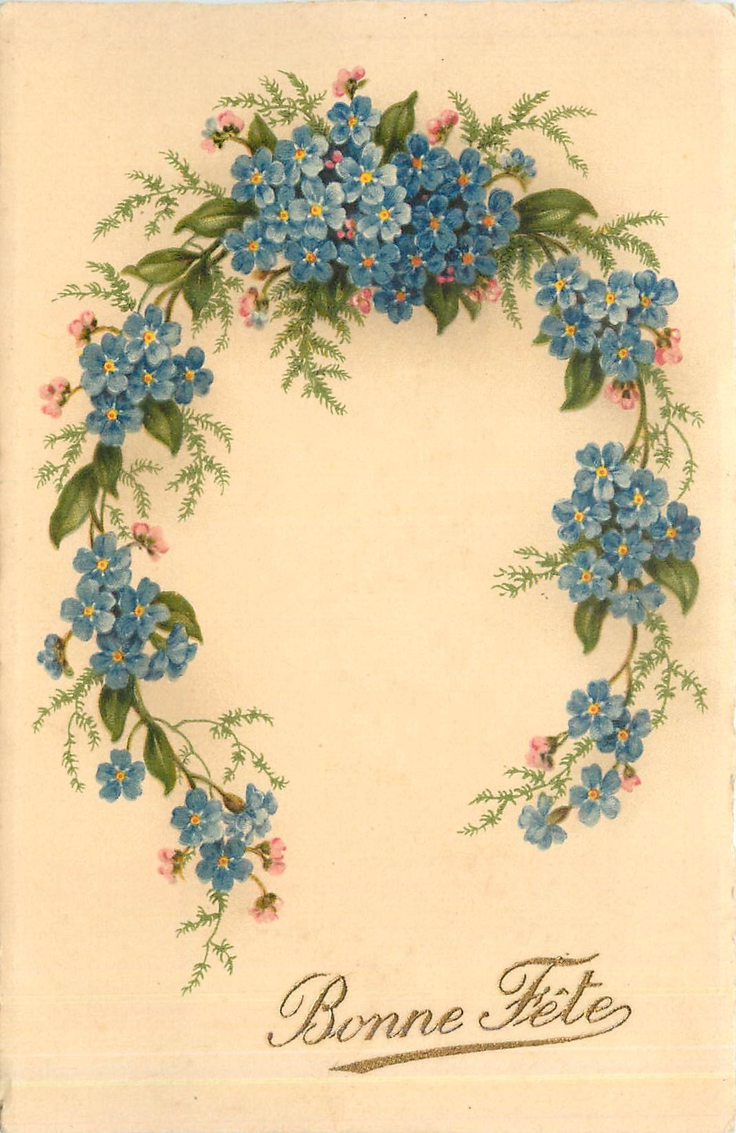 CPA Bonne Fete Fleurs