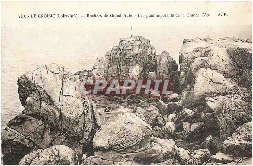 CPA Le Croisic Loire Inf Rochers du Grand Autel Les plus imposants de la Grande Cote 