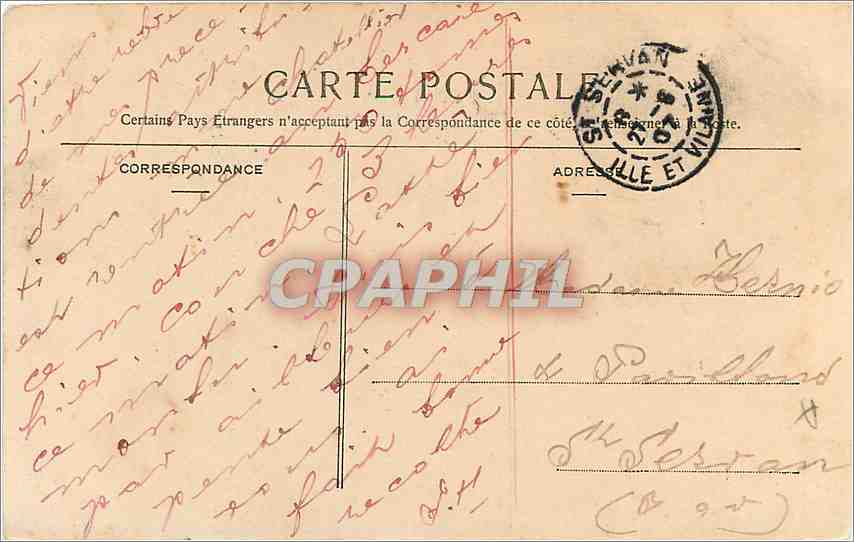 CPA La Fee de Grand Papa Enfants — Rückseite