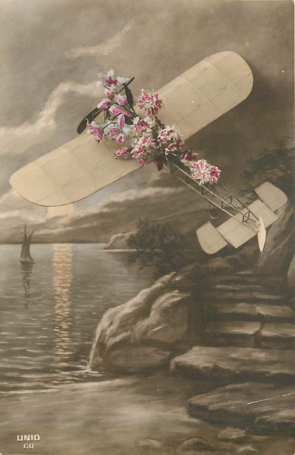 CPA Fleurs Avion Aviation 