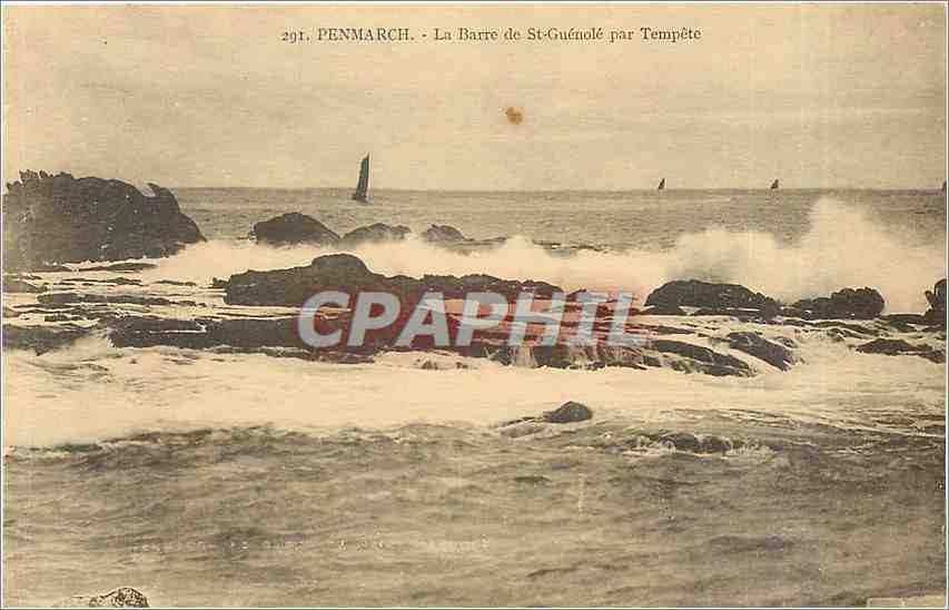 CPA Penmarch La Barre de St Guenole par Tempete 