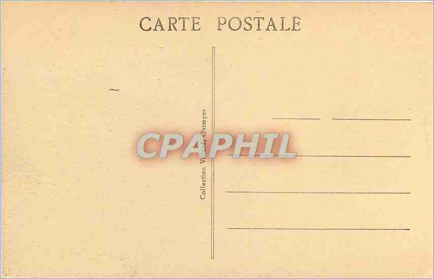 CPA Penmarch La Baie de la Torche Etude de Lames par Tempete  — Rückseite