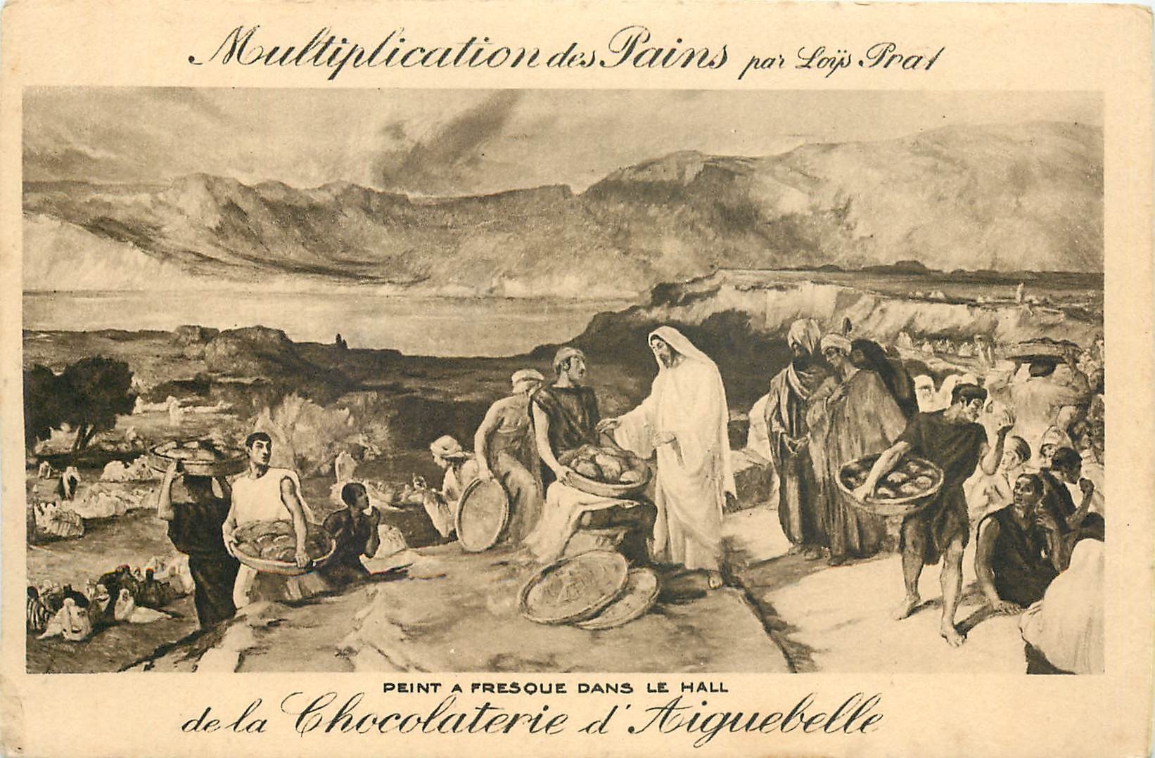 CPA Multiplications des Pairs Peint a Fresque dans le Hall 