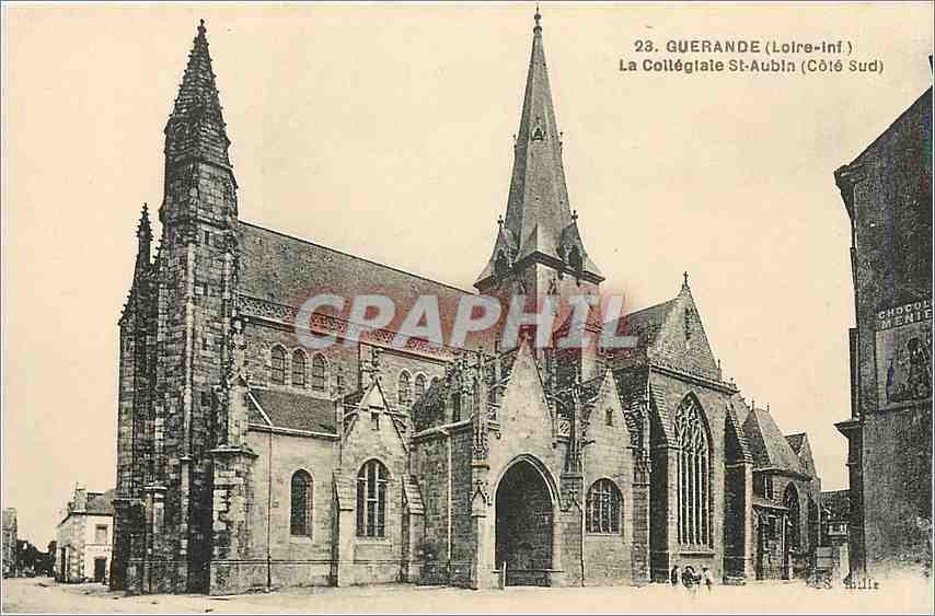 CPA Guerande Loire Inf La Collegiale St Aubia Cote Sud 