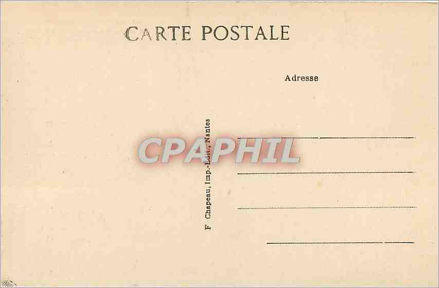 CPA Guerande Loire Inf La Collegiale St Aubia Cote Sud  — Back