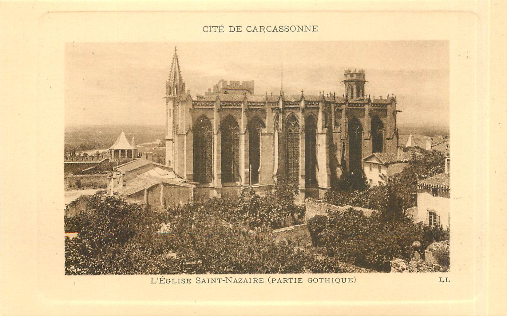 Cité de Carcassonne — L'Église Saint-Nazaire (partie gothique) — LL