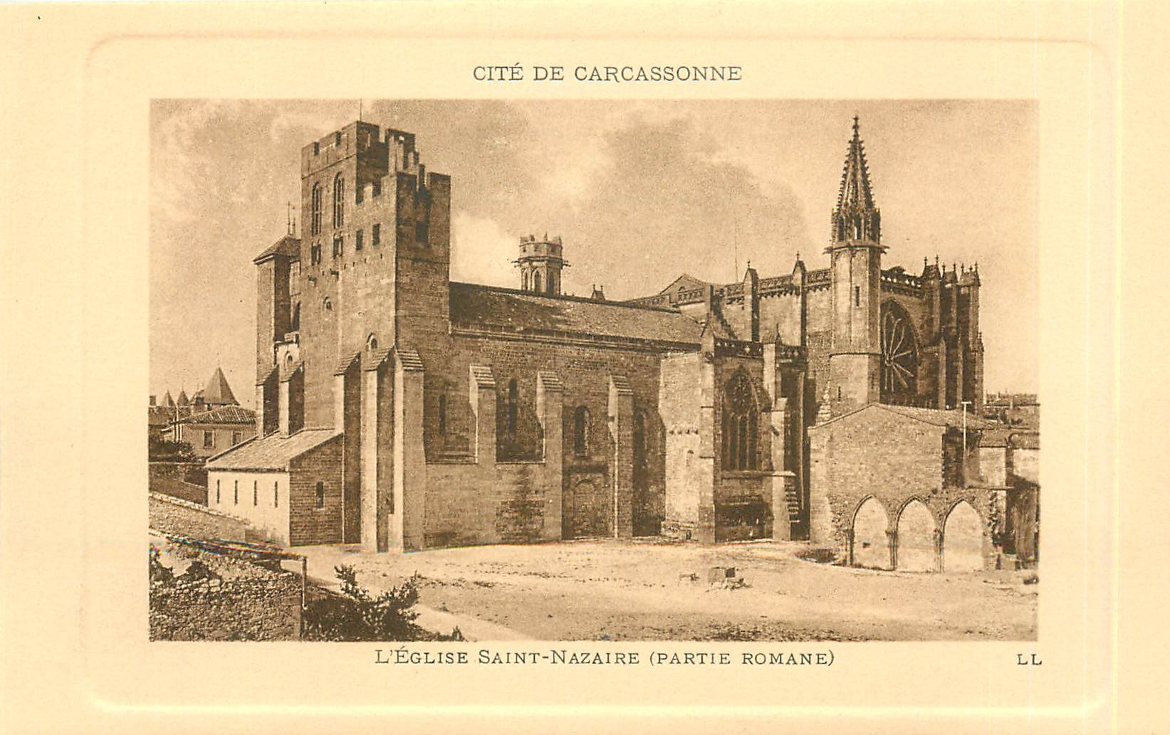 CPA Cite de Carcassonne L'Eglise Saint Nazaire 